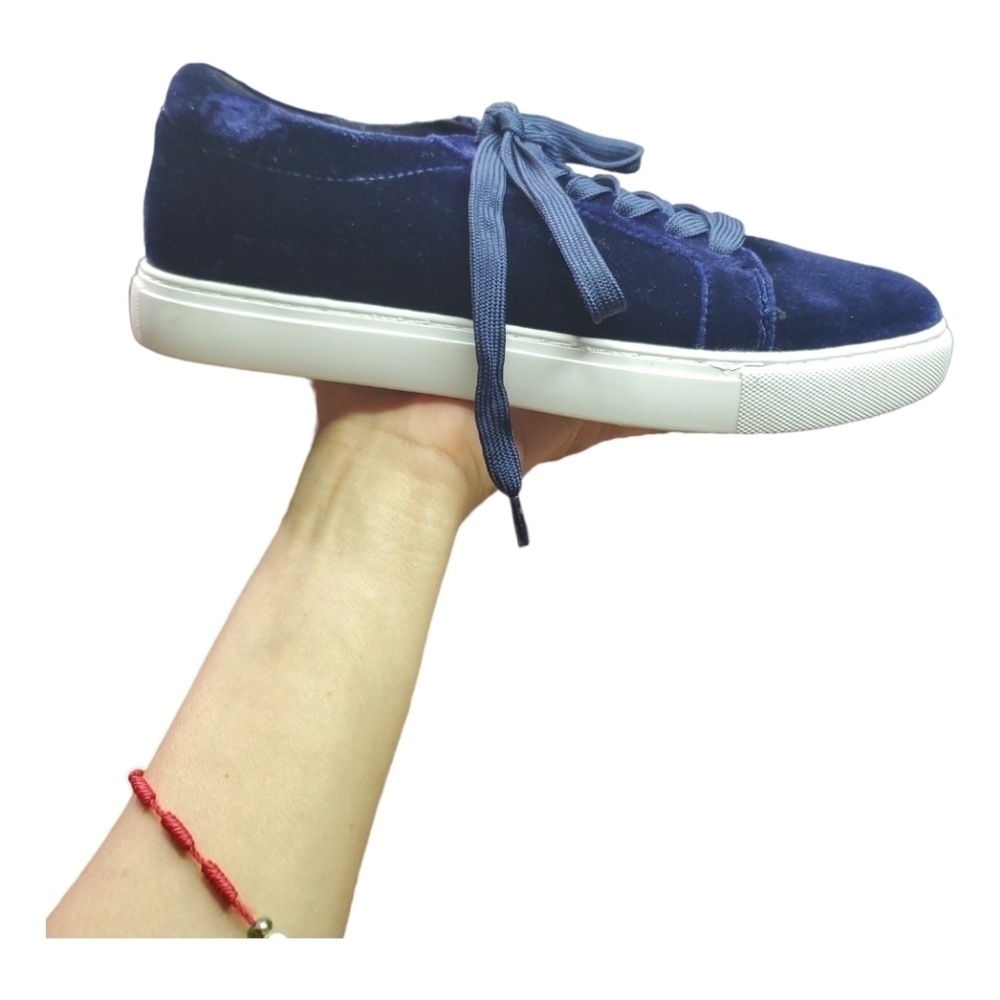 KENNETH Cole X Abeo  Bio System Marlow Navy Velvet Sneakers Size 7M - Picture 4 of 6